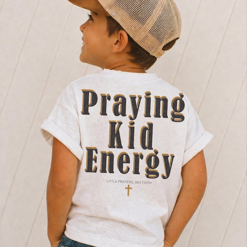 Praying kid energy Sunday Specials DTF transfer