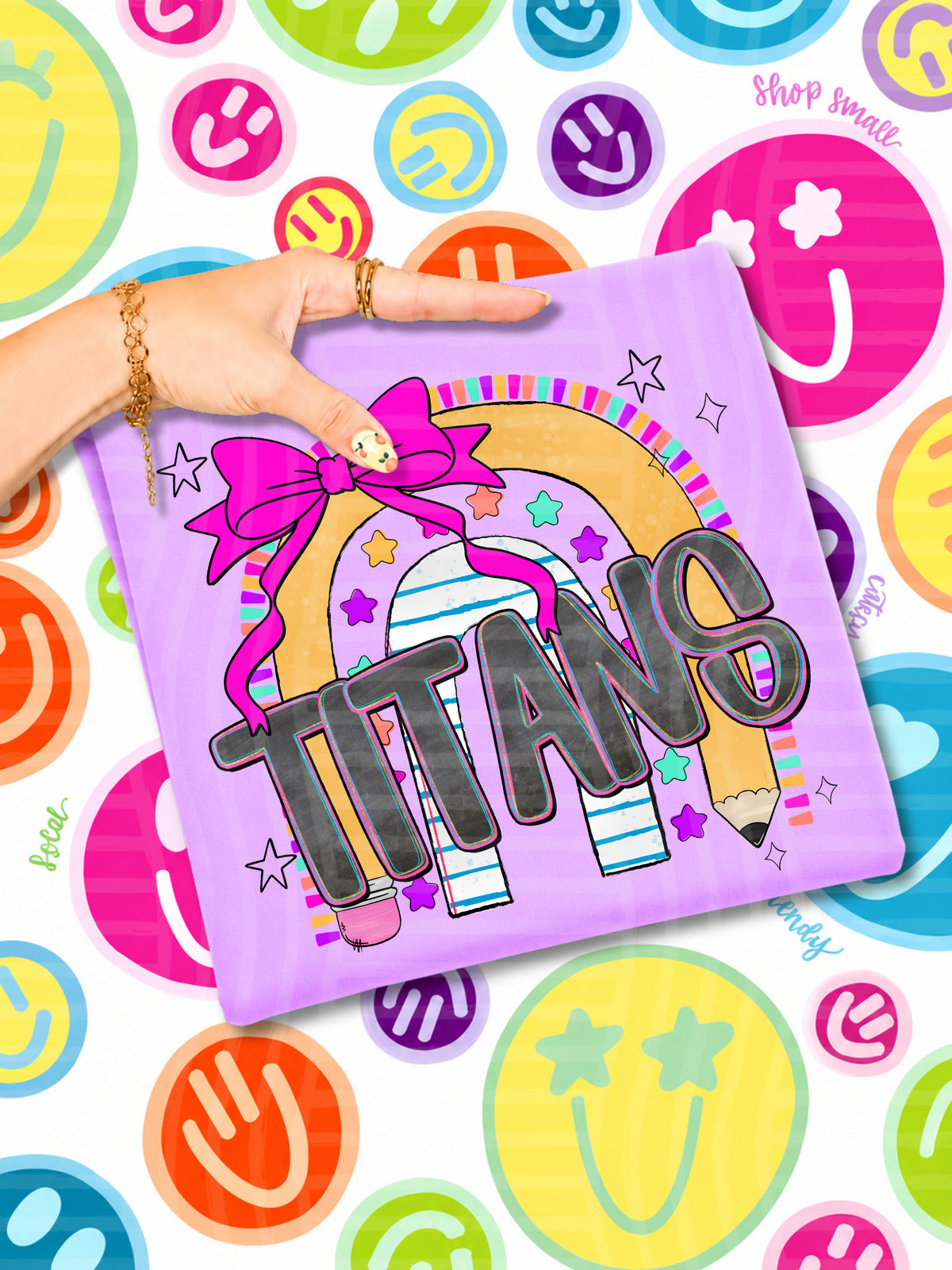 Titans rainbow crayon (CAPLINGER) DTF Transfer