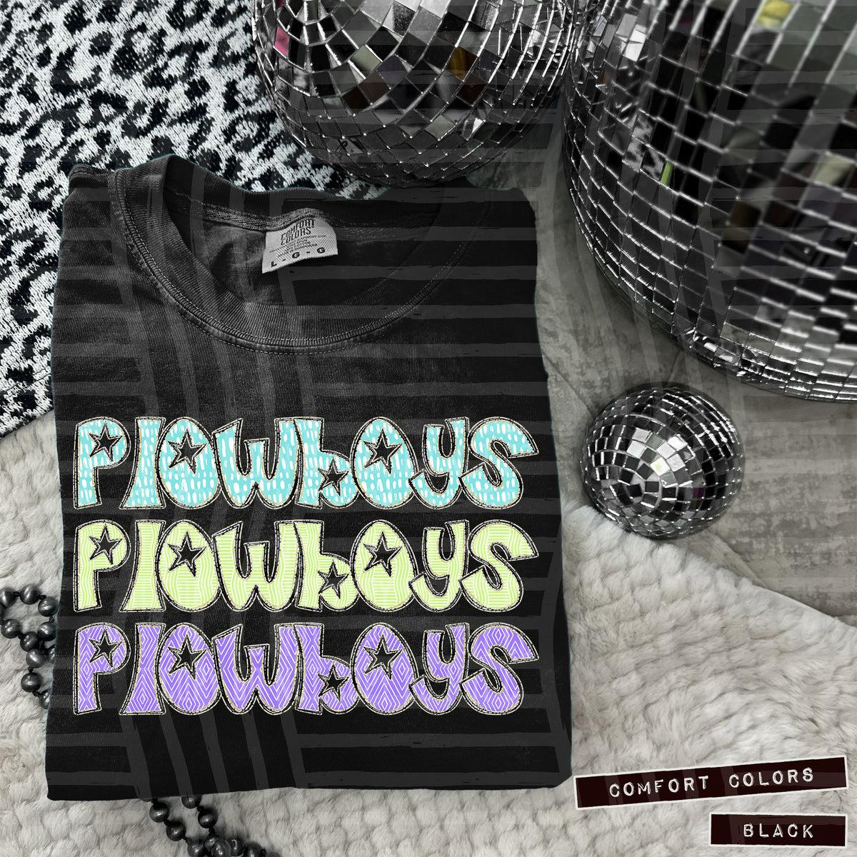 Plowboys Pastel Star Stacked (Caplinger) 101651 DTF transfer