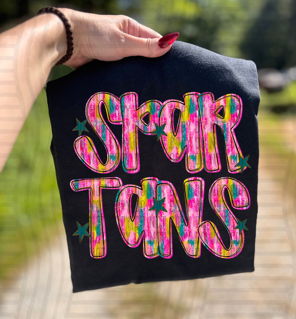 Spartans Pink Brushstroke (Caplinger) DTF Transfers