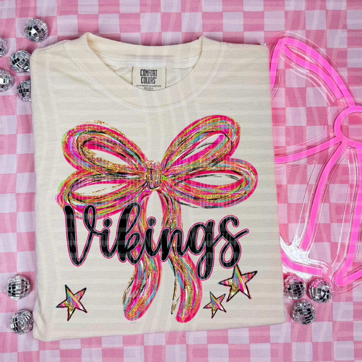 Vikings Whimsical Bow (caplinger) DTF transfer
