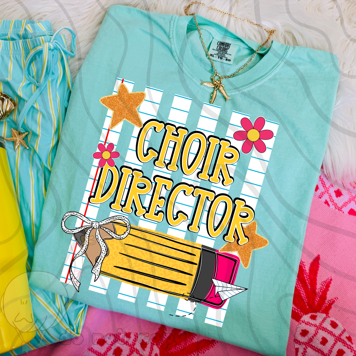 Choir director pencil stripes (DKD) DTF Transfer