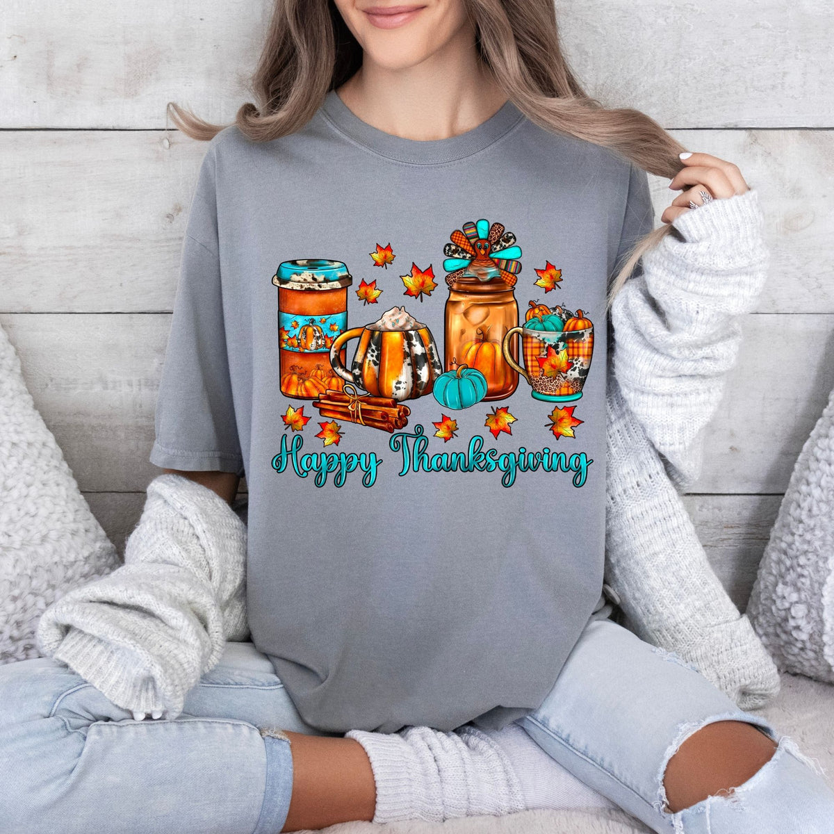 Happy Thanksgiving-47207-DTF transfer