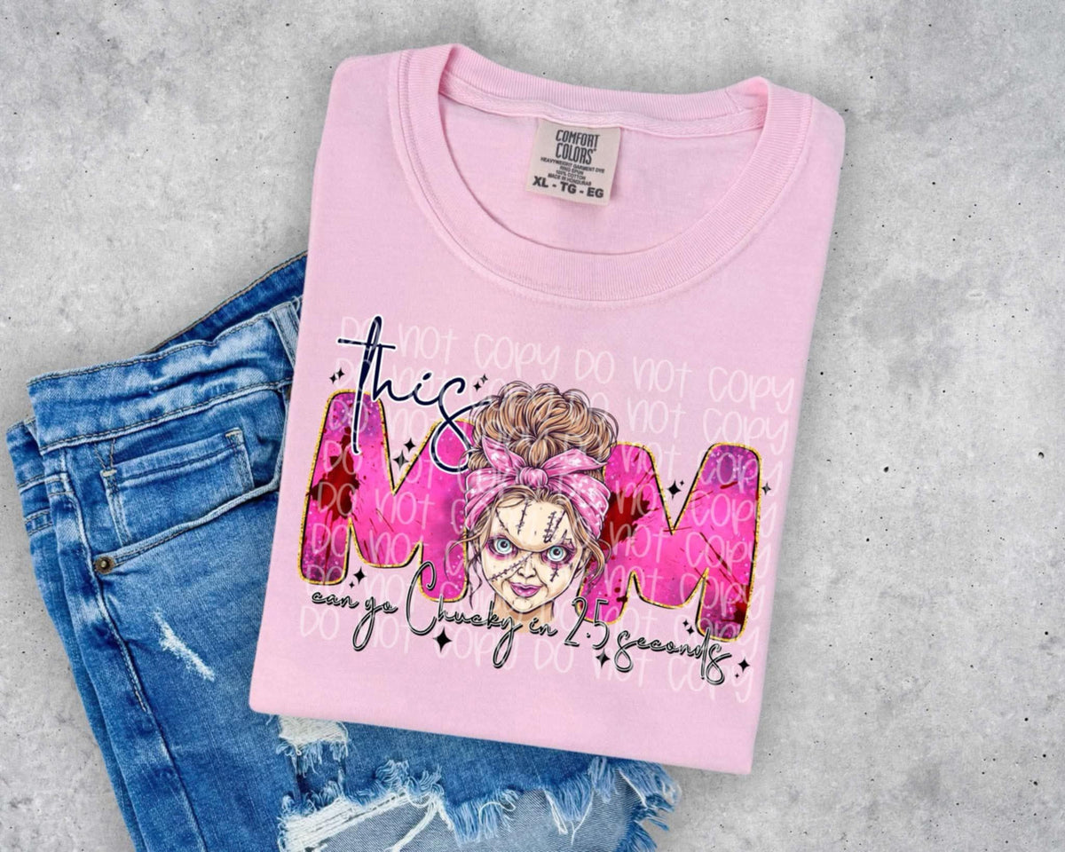 This Mom Chucky SSD DTF transfer
