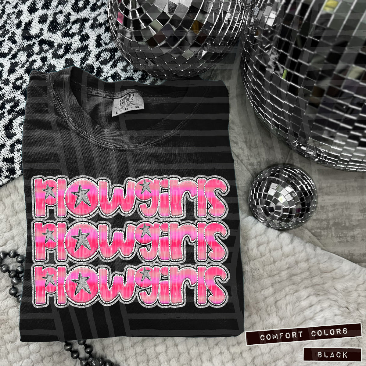 Plowgirls Pink Stacked (Caplinger) 101996 DTF transfer