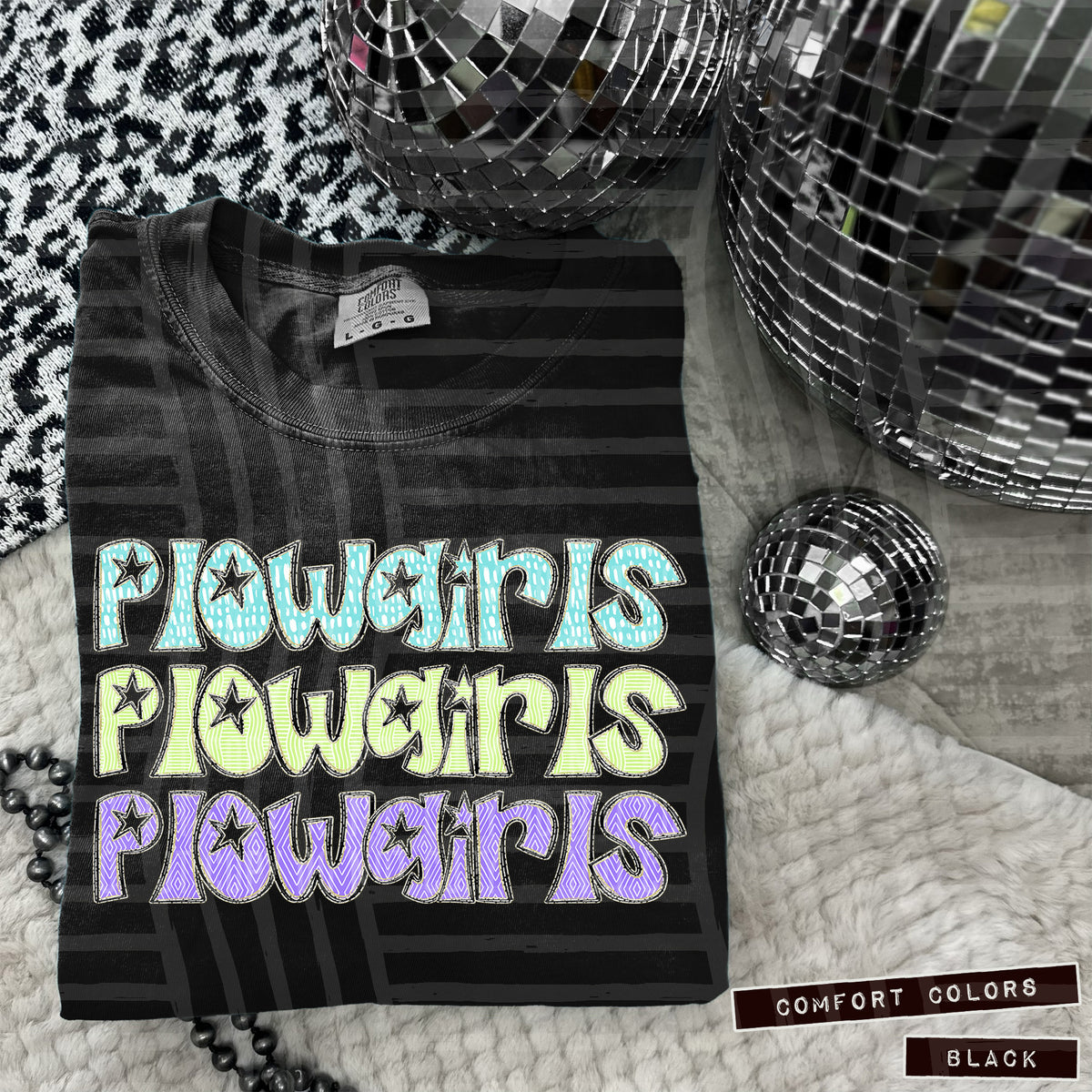 Plowgirls Pastel Star Stacked (Caplinger) 101656 DTF transfer