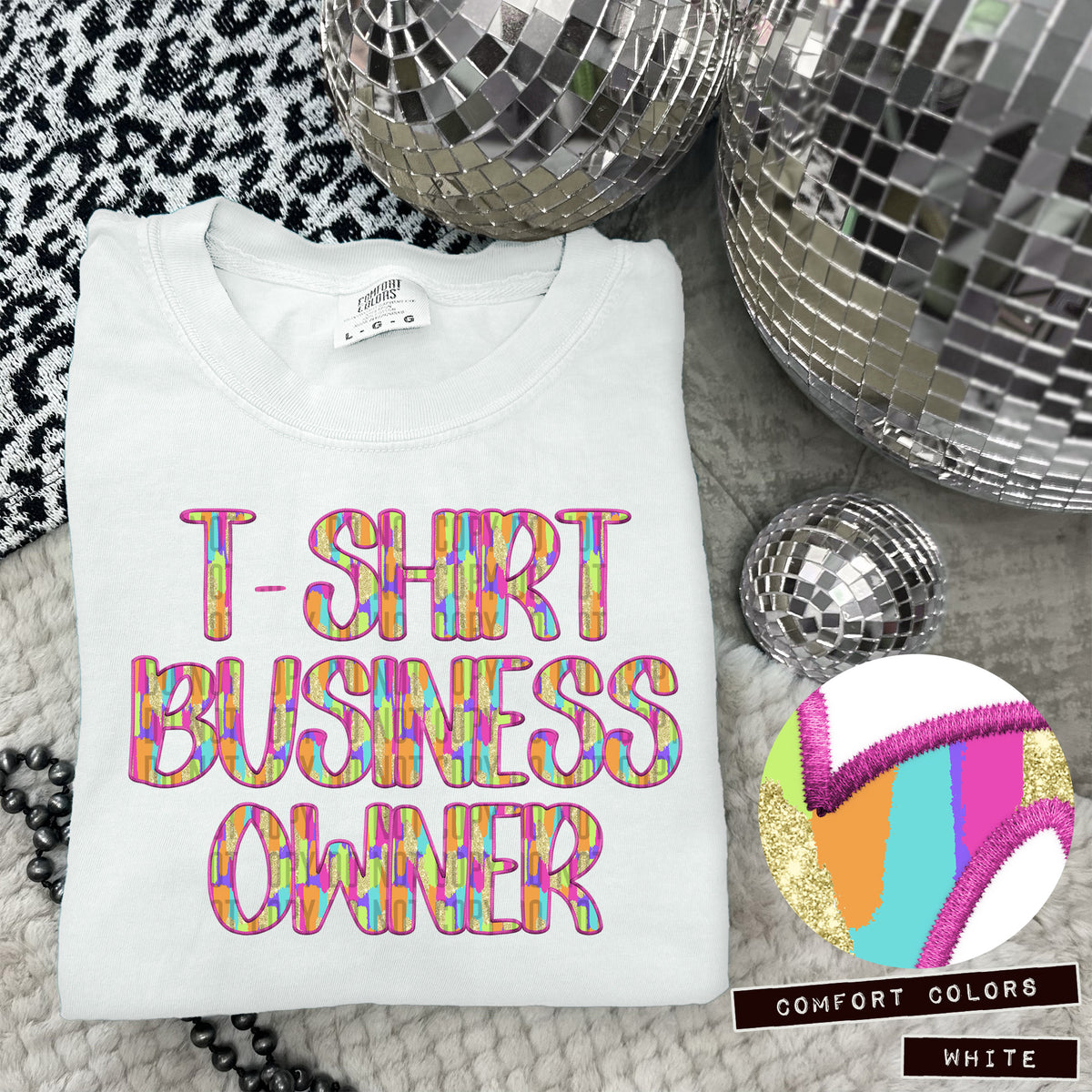 T-Shirt Business Owner Juneberry Brushstrokes (Caplinger) DTF transfer
