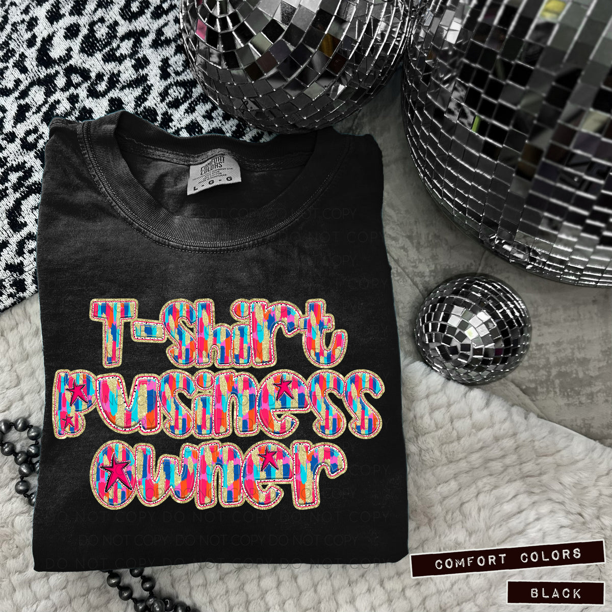 T-Shirt Business Owner Tutti Brushstrokes (Caplinger) DTF transfer