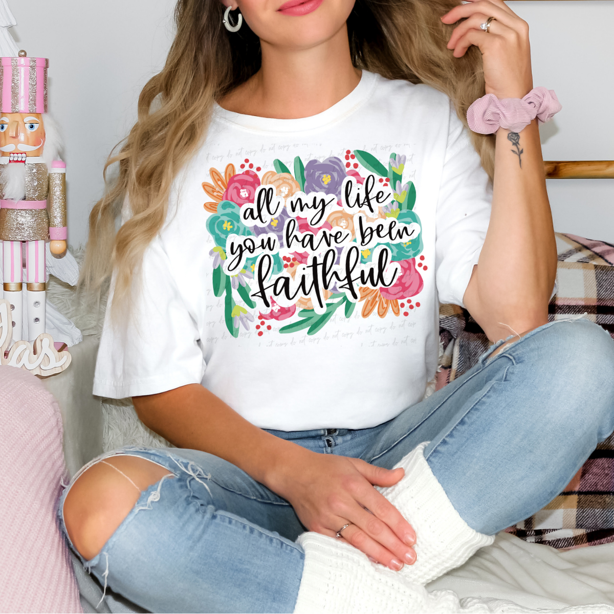 All My Life You Have Been Faithful (BLACK WRITING) 68027 DTF Transfer