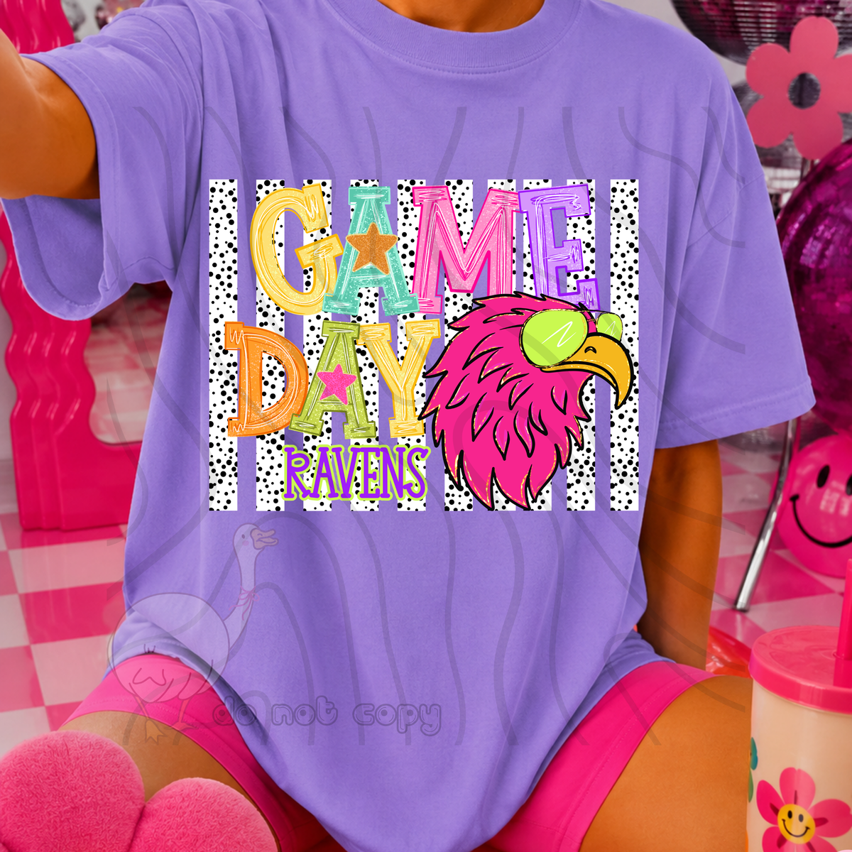 Ravens poppy game day (DKD) DTF Transfer