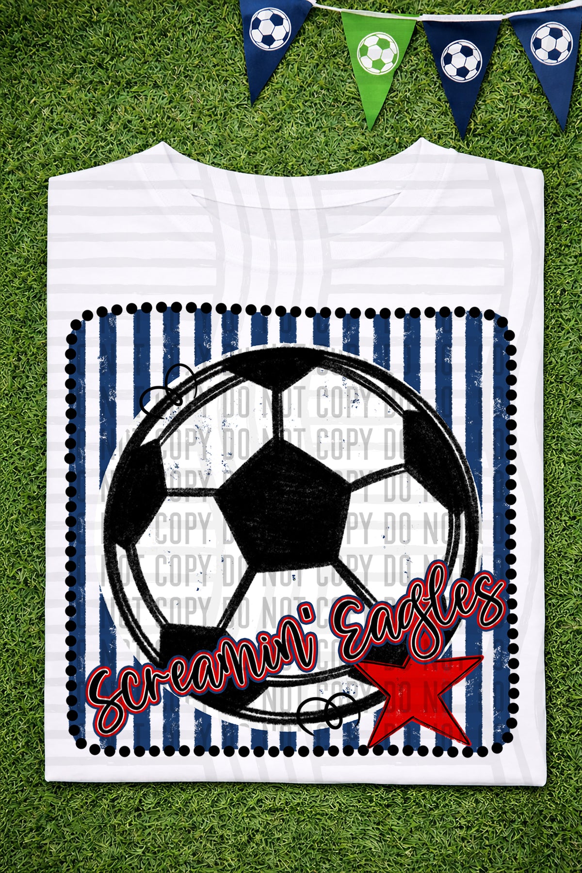 Screamin' Eagles RWB Framed (Caplinger) DTF transfer