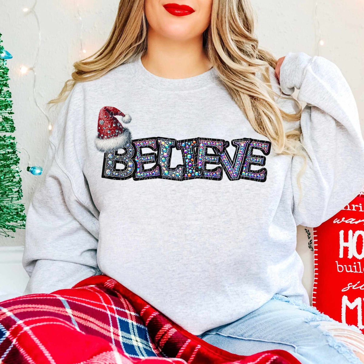 Believe Santa hat (CITY) 60923 DTF transfer