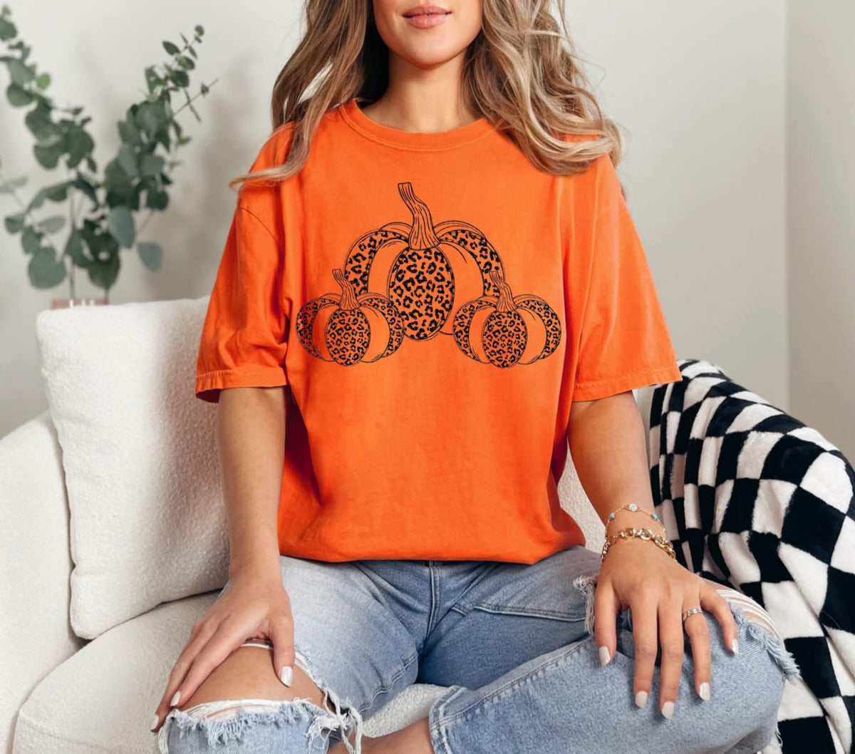 Black leopard pumpkins (Linda) 107873 DTF transfer