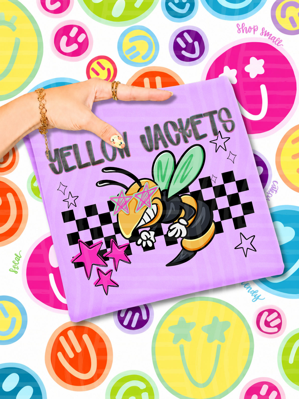 yellowjackets starry eyed checks (CAPLINGER) DTF Transfer