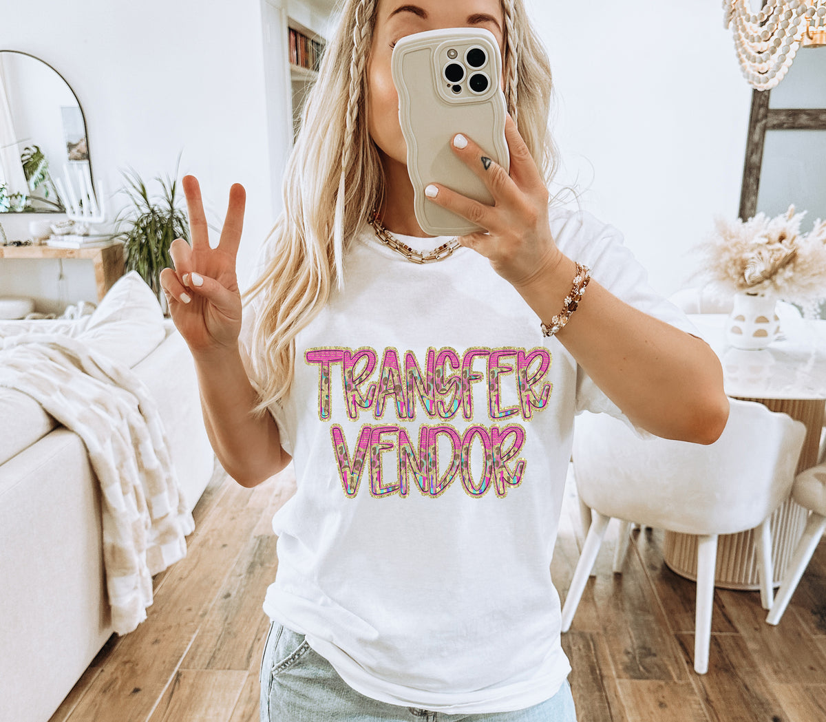 Pink and Leopard TRANSFER VENDOR (Caplinger) DTF transfer