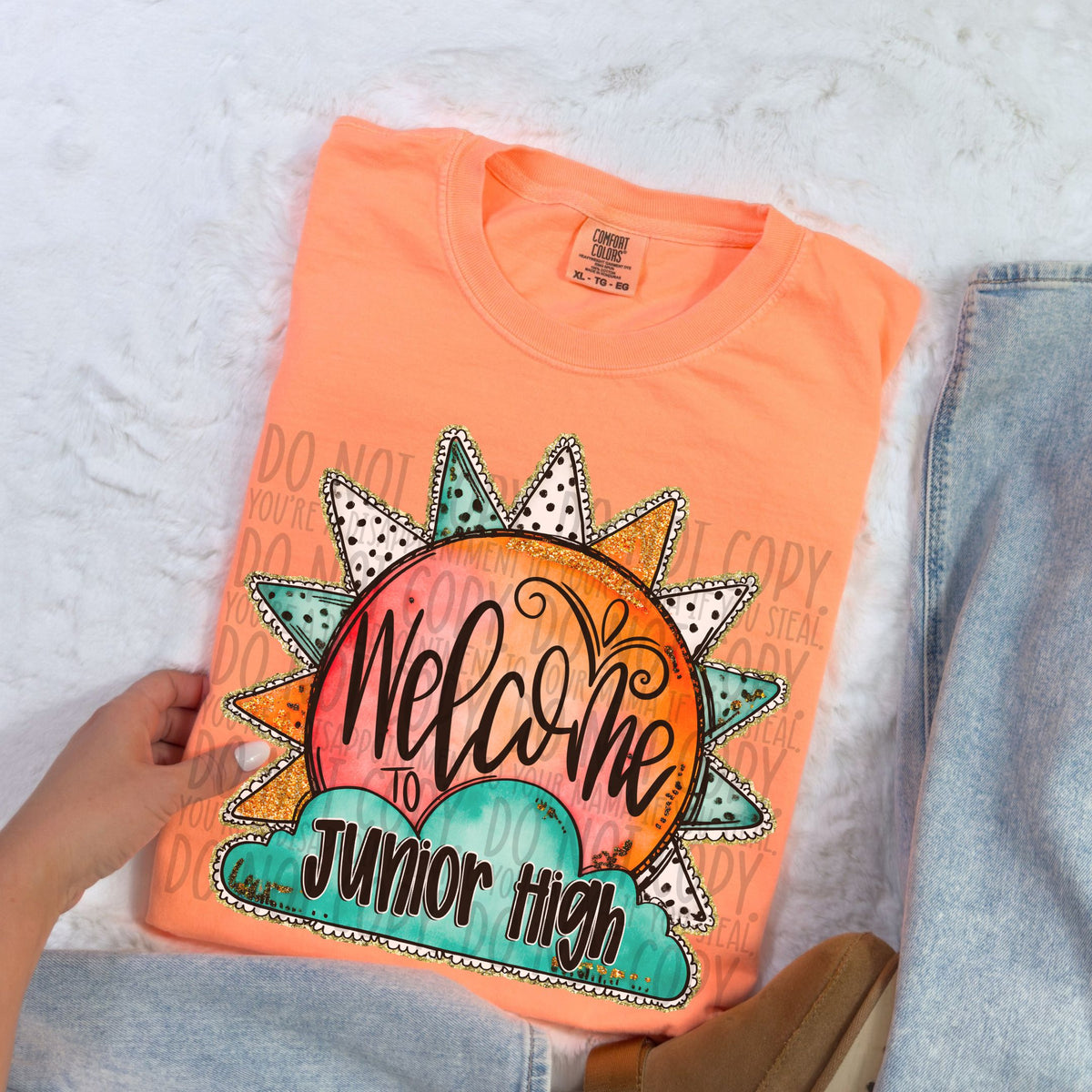 Welcome to junior high sun (SWD) 106907 DTF transfer