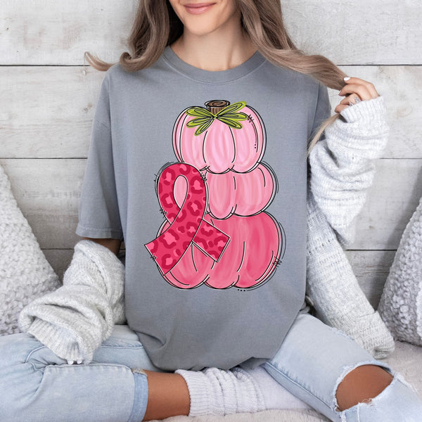 Breast Cancer Awareness Pumpkins-38778-DTF transfer