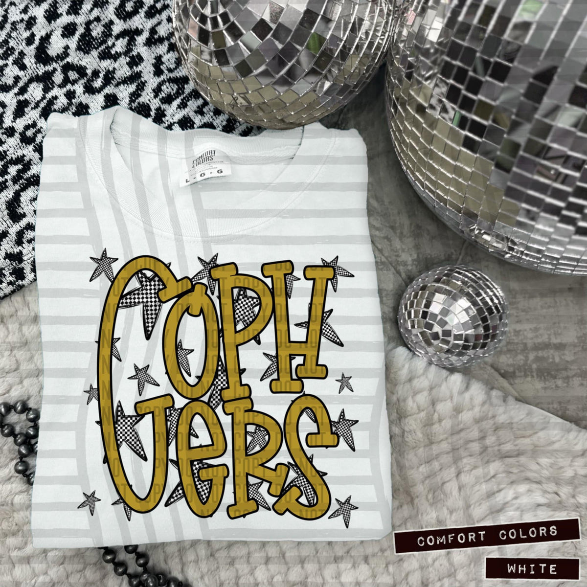 Gold Staggered Mascots (Caplinger)