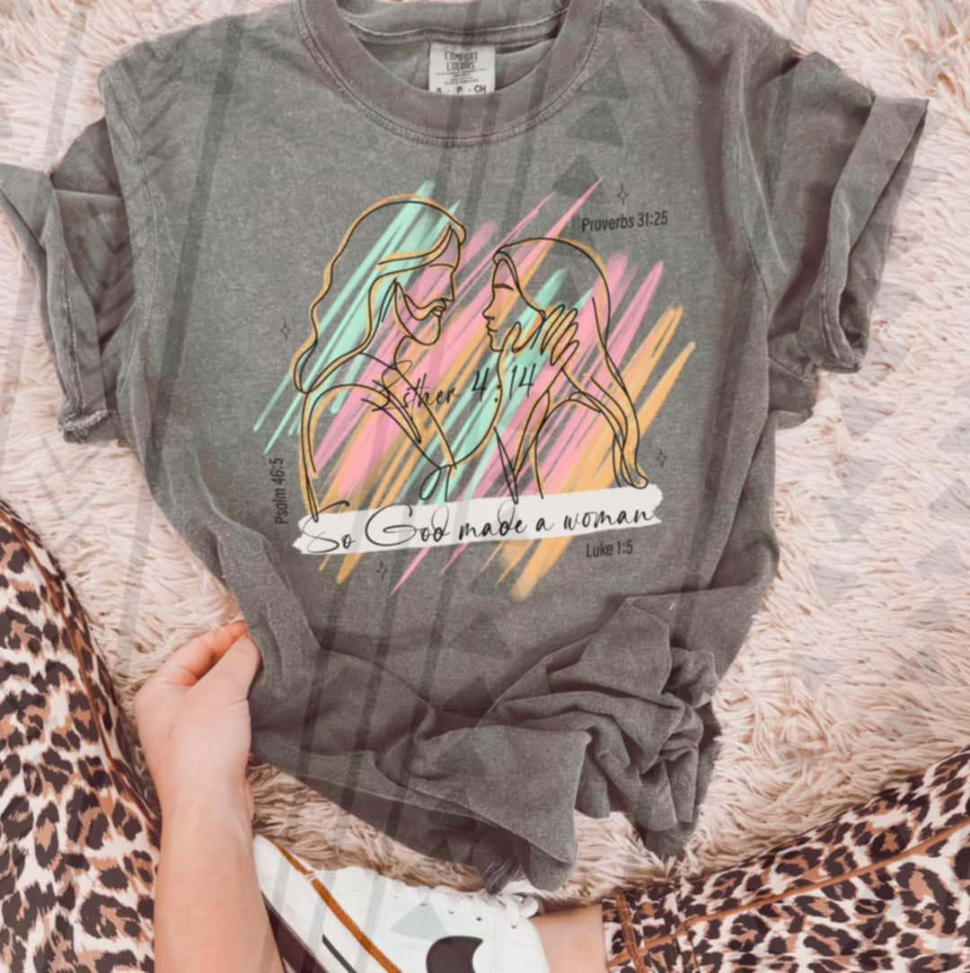 So god made a woman 94639 DTF transfer