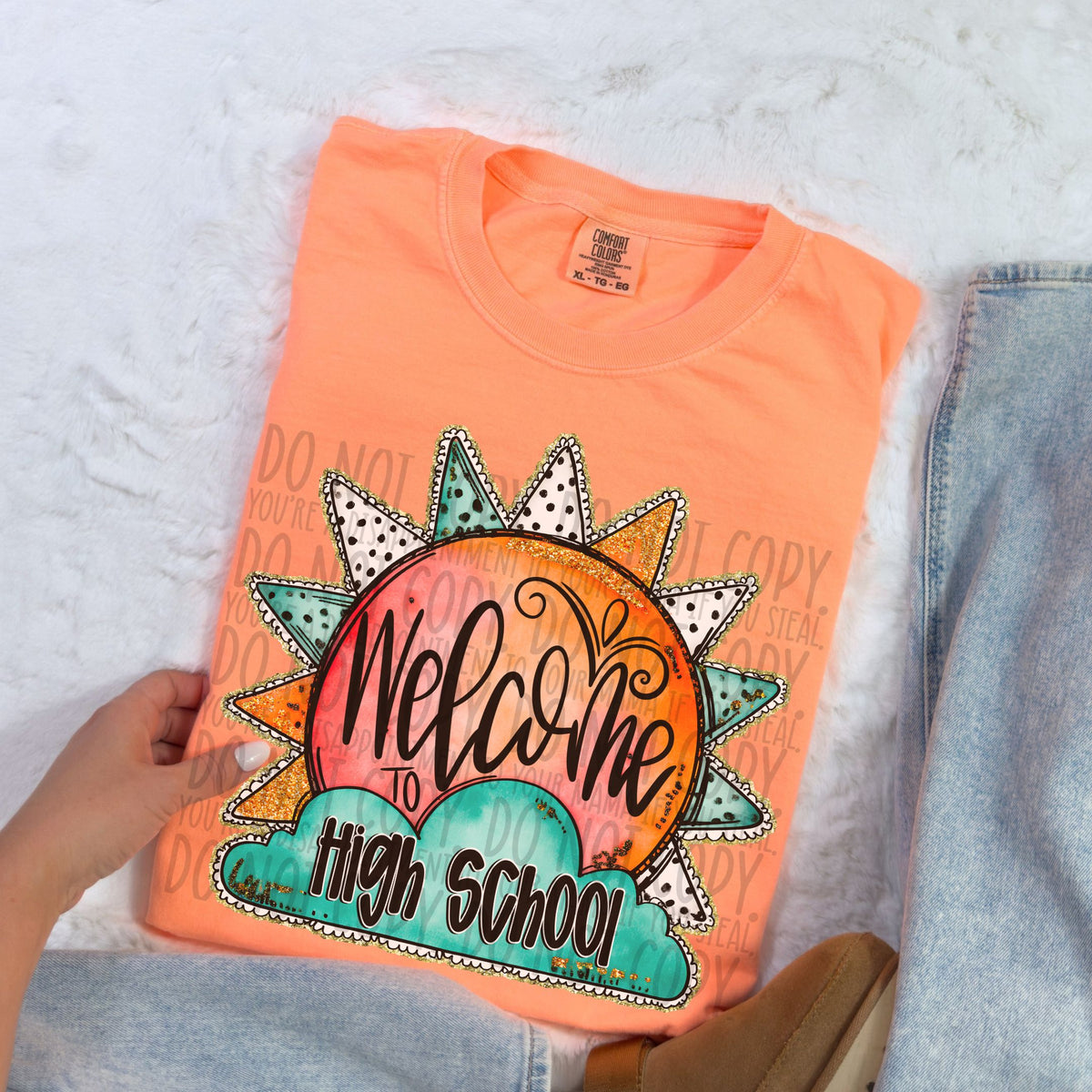 Welcome to high school sun (SWD) 106908 DTF transfer