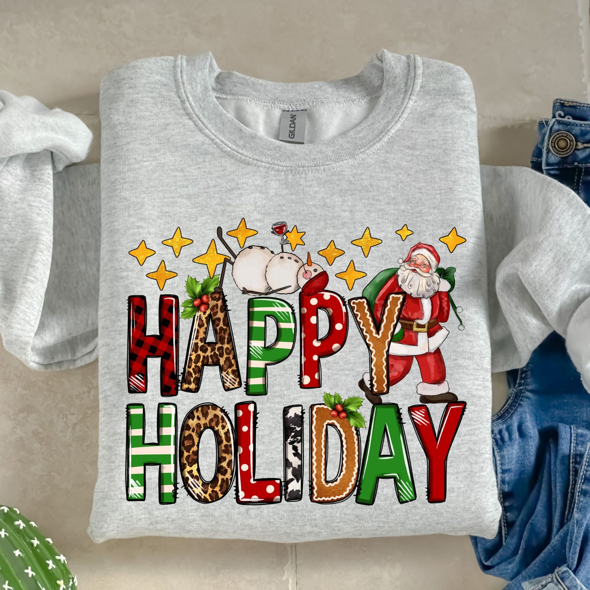 Happy Holiday-38620-DTF transfer