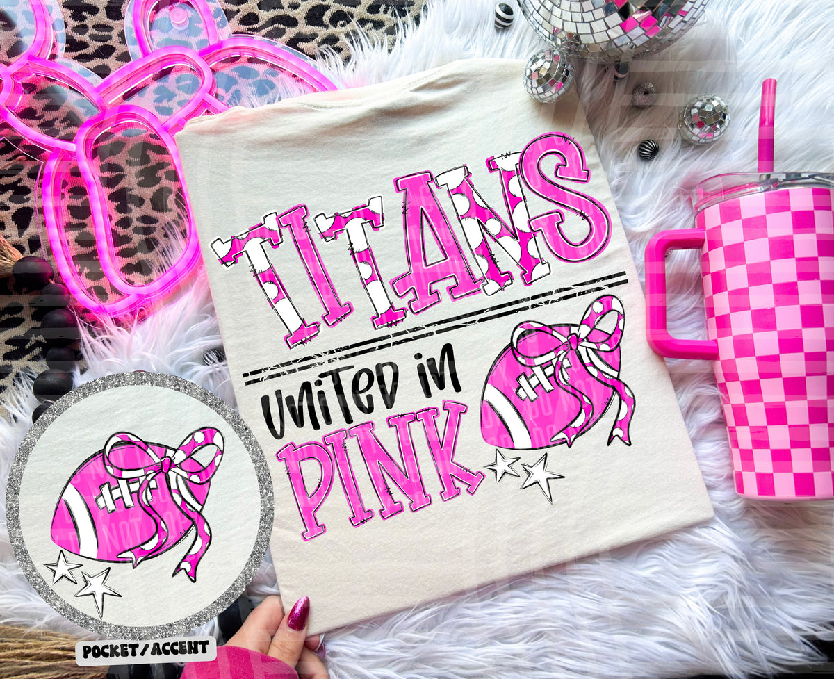 titans united in pink (caplinger) DTF transfer