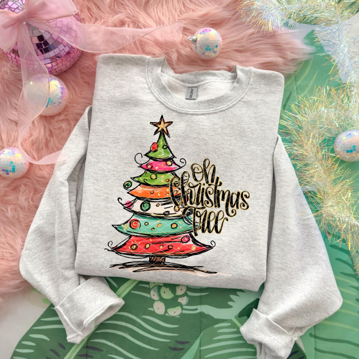 Oh Christmas Tree Colorful (SDD) DTF Transfer