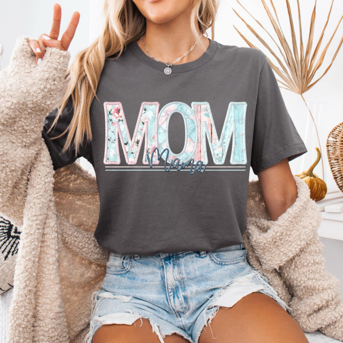 Mom mama embroidery (VIRGO) 92530 DTF transfer