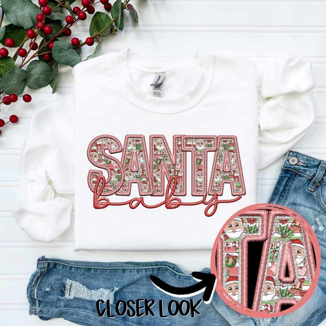 Santa baby light Santas 62234 DTF transfer