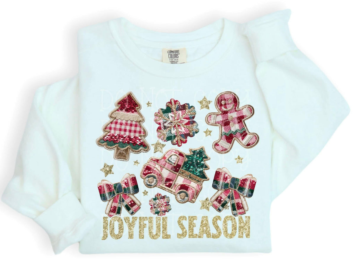 Joyful Season plaid (C’s) DTF Transfer