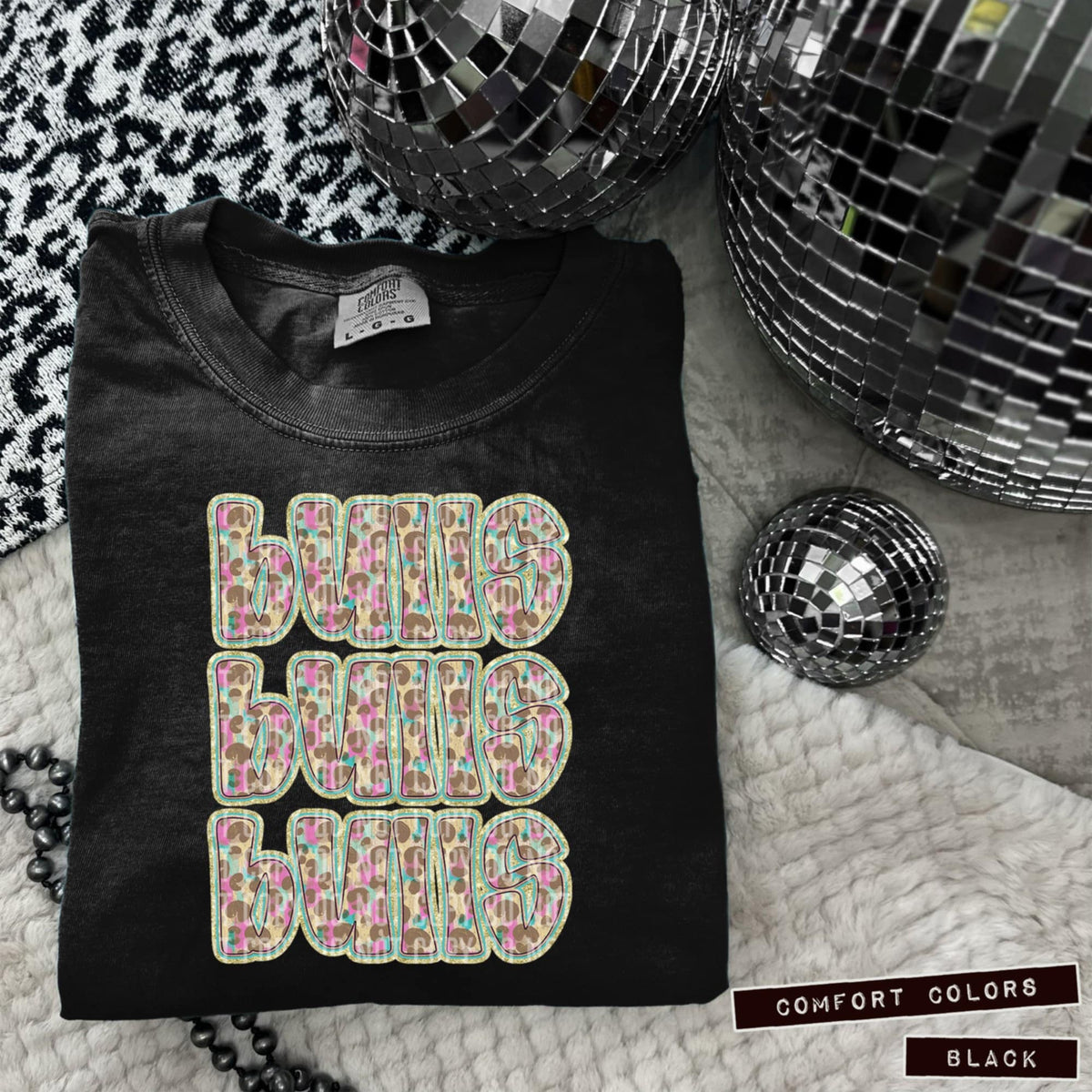 Bulls Leopard Stacked (Caplinger) 98423 DTF transfer