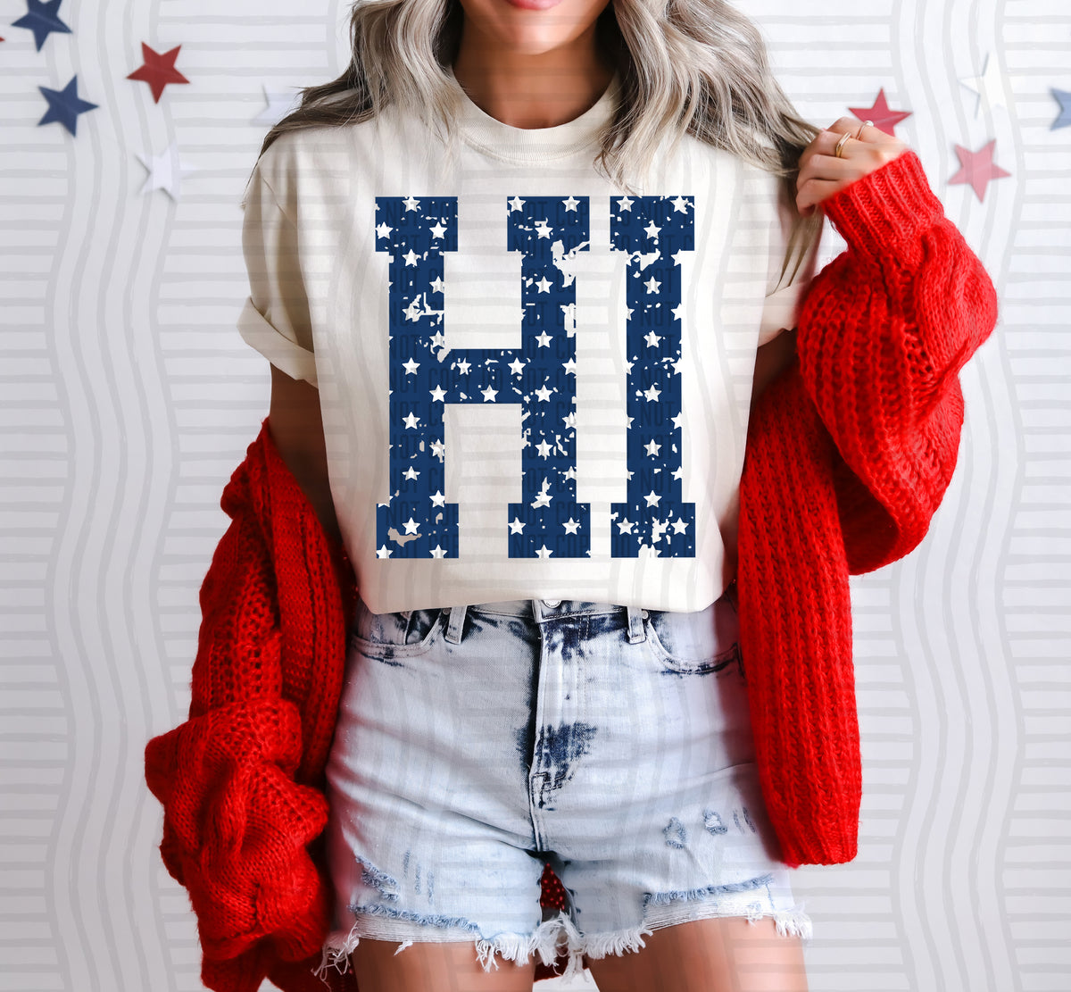 HI white stars (Caplinger) dtf transfer