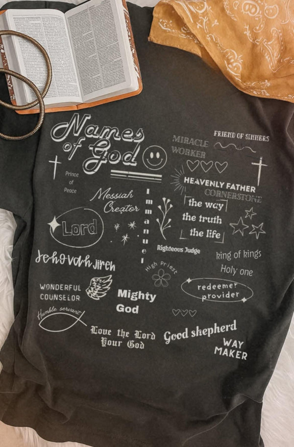 Names of god WHITE 106748 DTF transfer