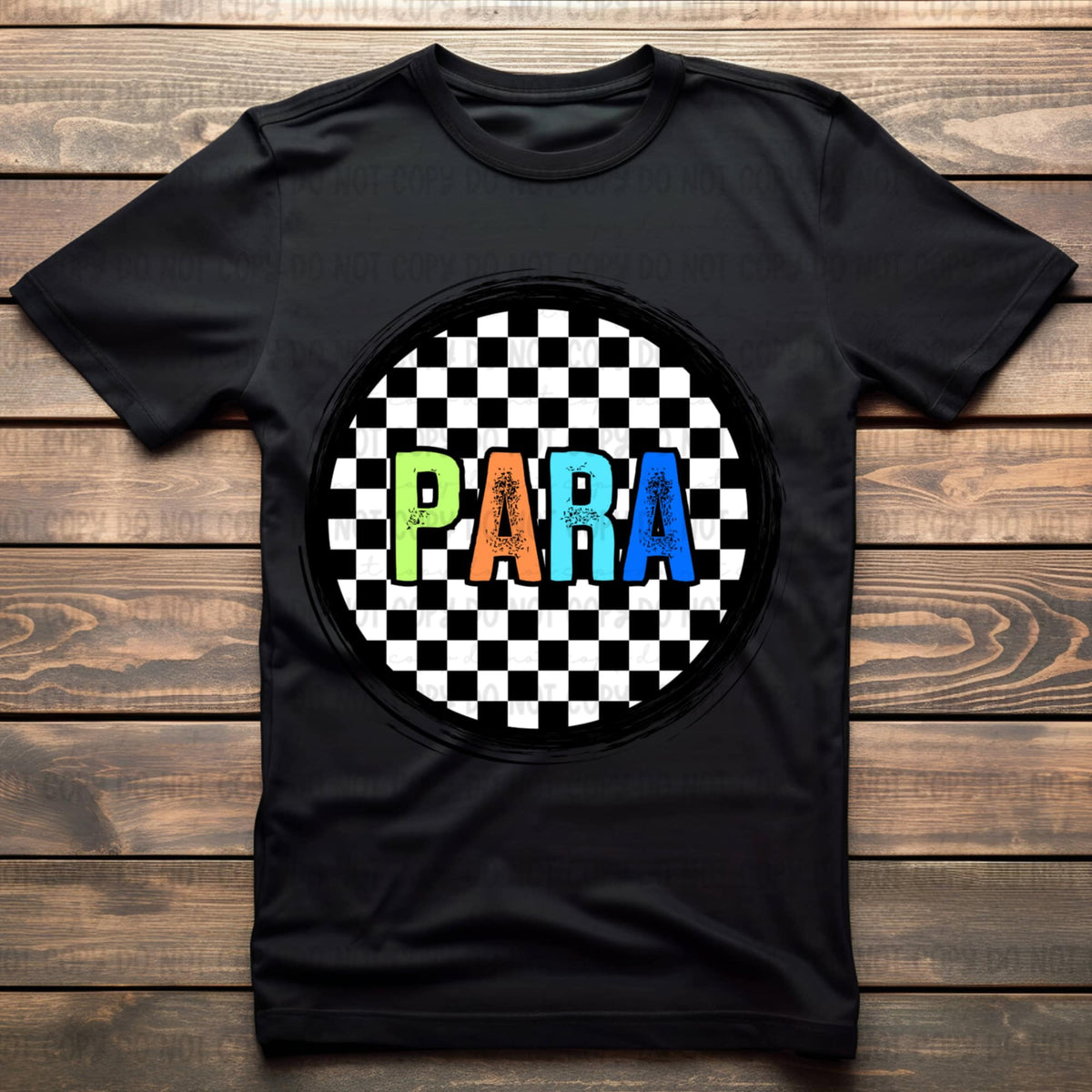 Para retro circle BOY 106578 DTF transfer