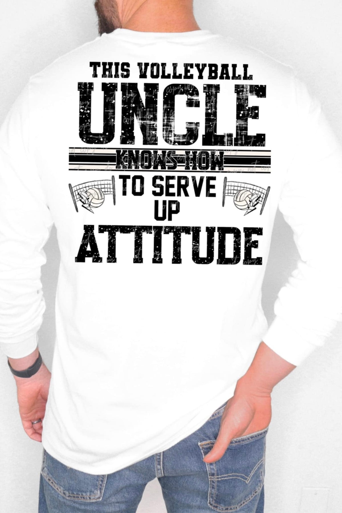 This volleyball uncle knows how to serve up attitude (VIRGO) 90577 DTF transfer