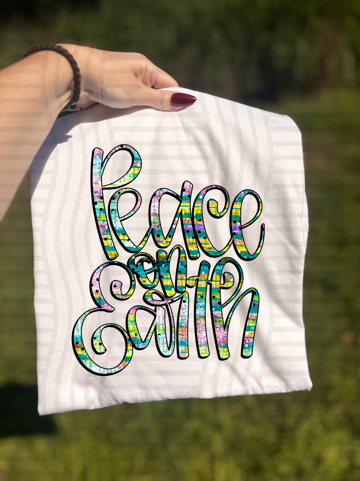 Peace on earth Colorful (Caplinger) DTF Transfer