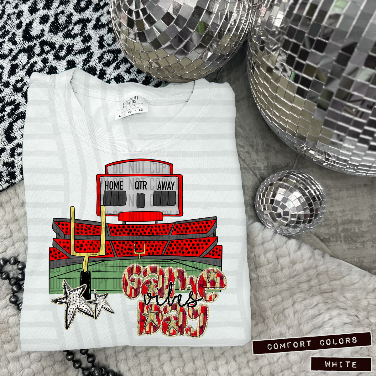 RED Game Day Vibes Stadium (Caplinger) 101853 DTF transfer