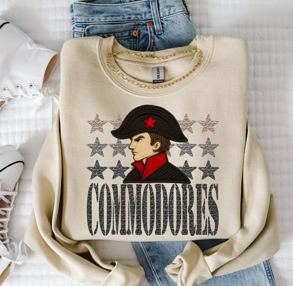 Commodores Yarn Mascot (S&G) DTF transfer