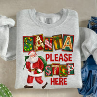 Santa Please Stop Here-38716-DTF transfer