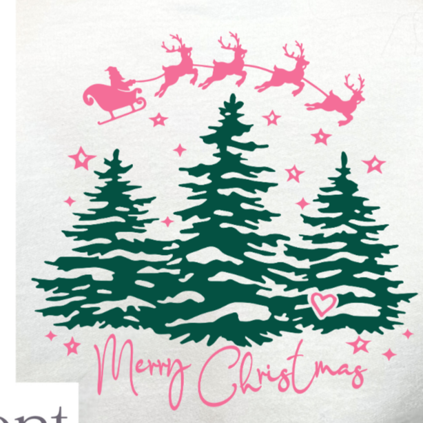 Merry Christmas (BACK ONLY) 68333 DTF Transfer