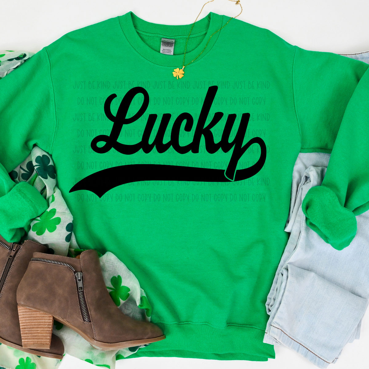 Lucky Black/without mama (KPI) 83558 DTF Transfer