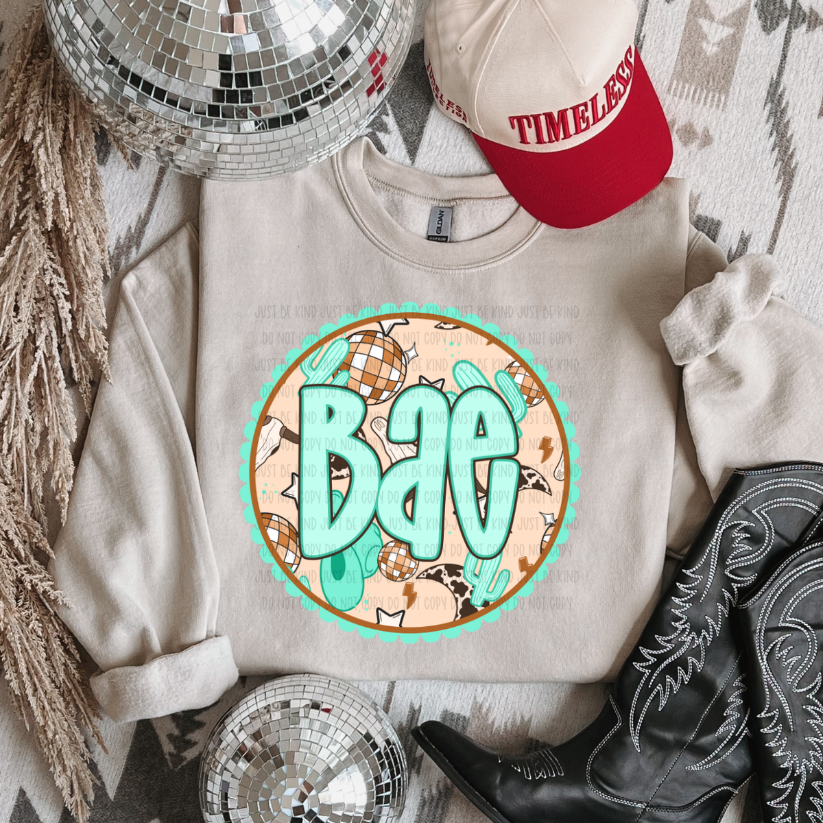 Bae *Teal (Kayndi) 72794 DTF transfer