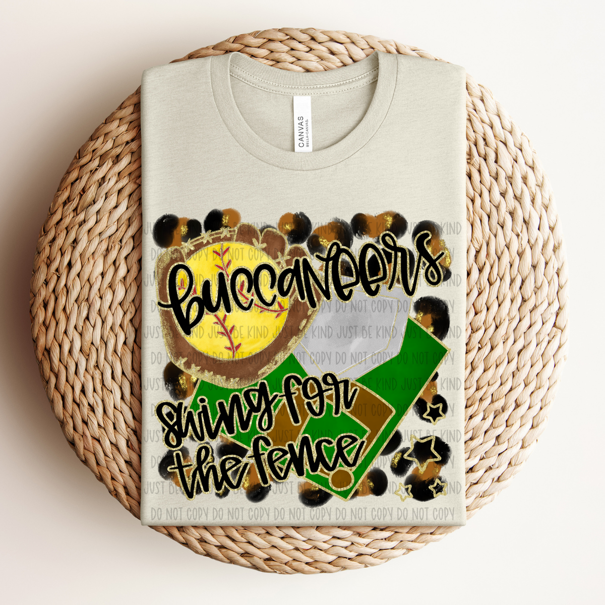 Softball Buccaneers Swing For The Fence (Caplinger) 83451 DTF Transfer