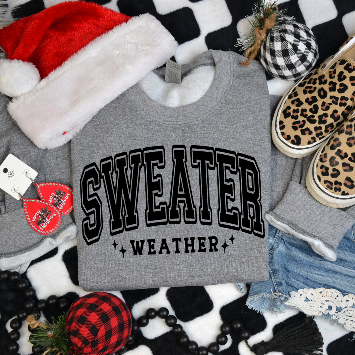 Sweater Weather (BLACK) 68247 DTF Transfer