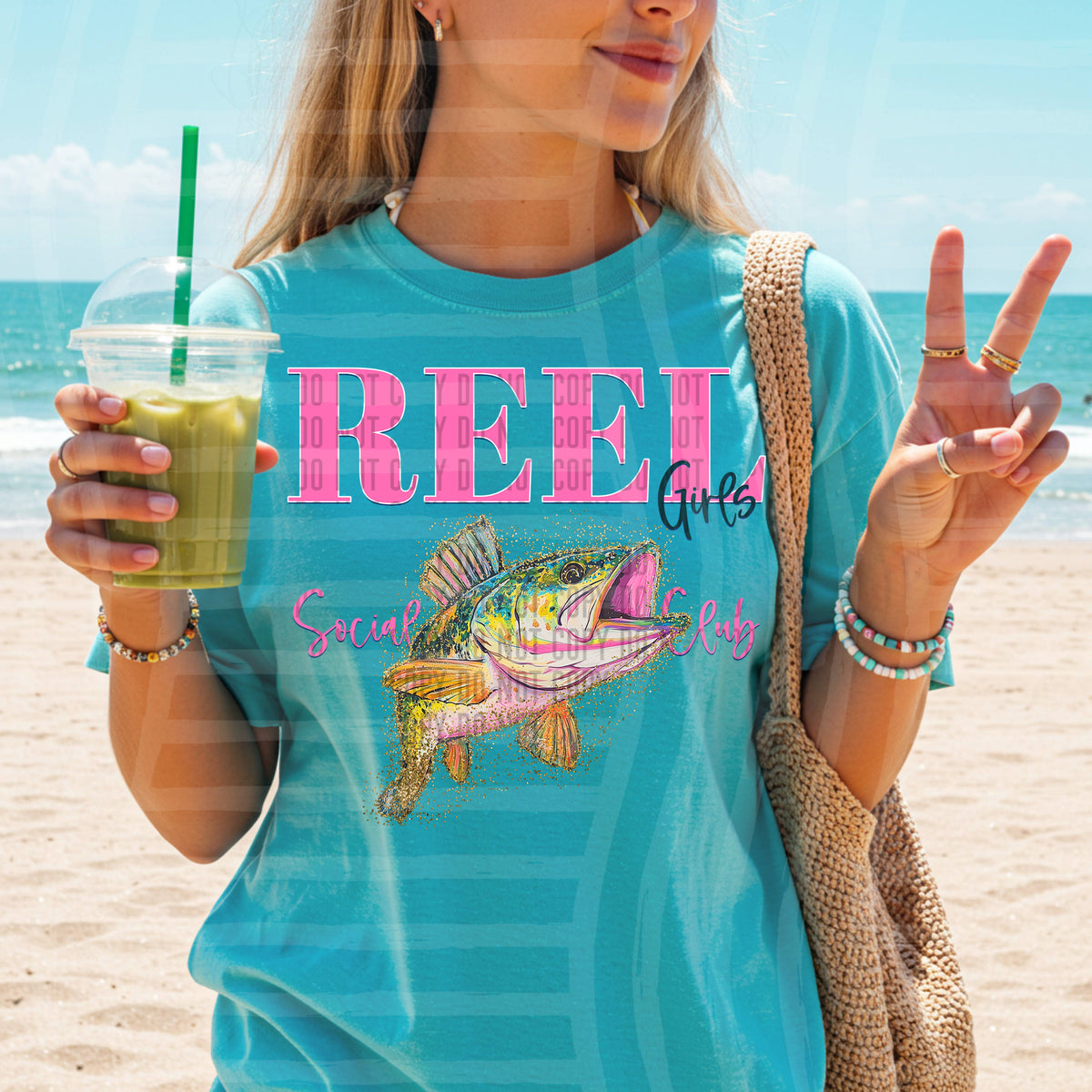 reel girls social club fish (caplinger) DTF transfer