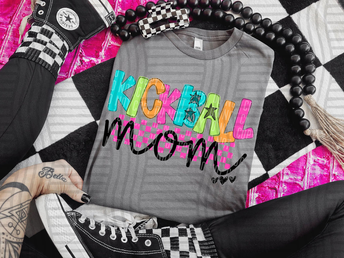 kickball mom checkers (Caplinger) DTF Transfer