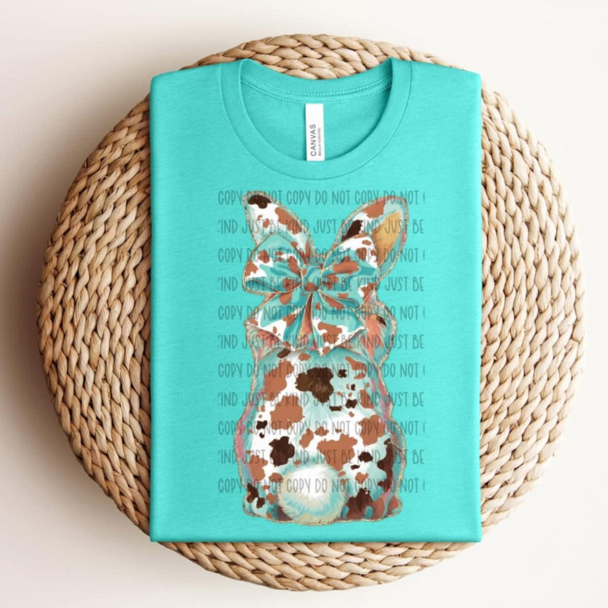 Western bunny (SSD) 90025 DTF transfer