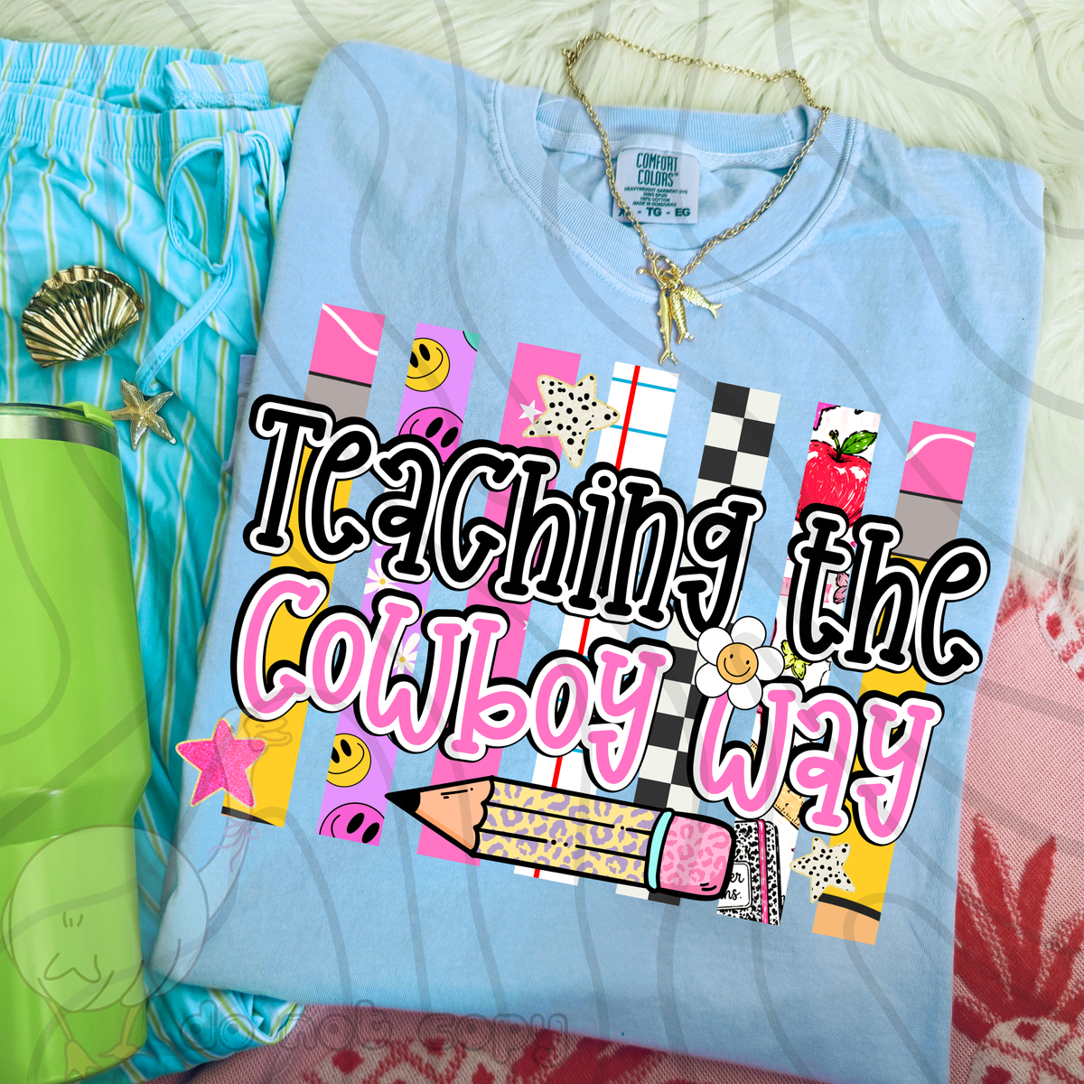 Teaching the cowboy way school stripes (DKD) DTF Transfer