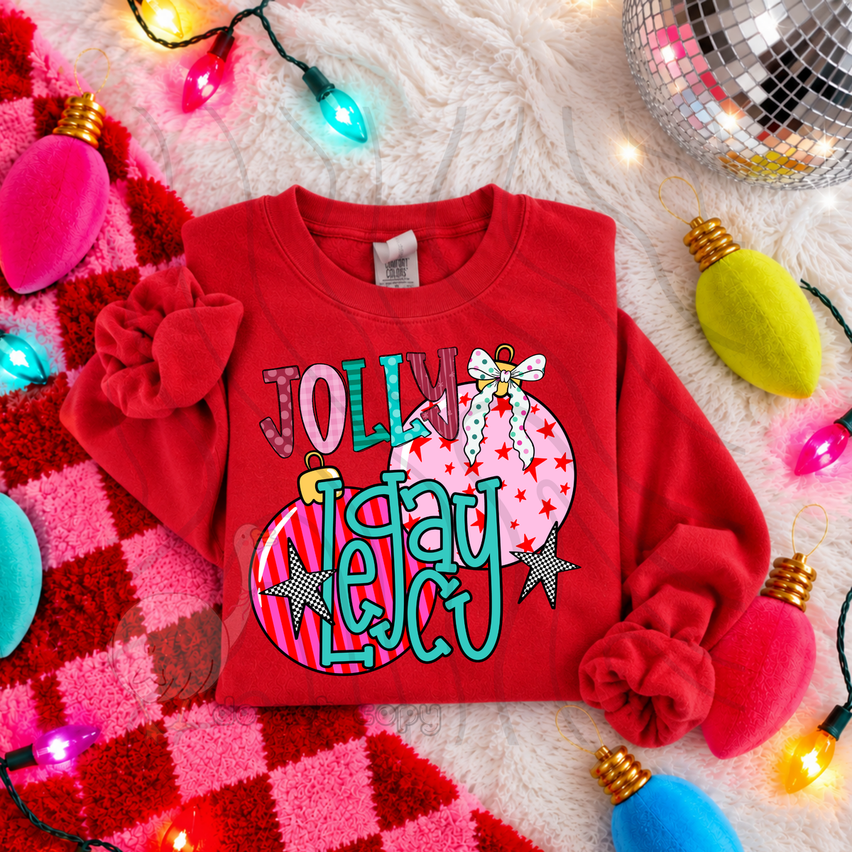 Jolly Legacy pink ornaments (DKD) DTF Transfer