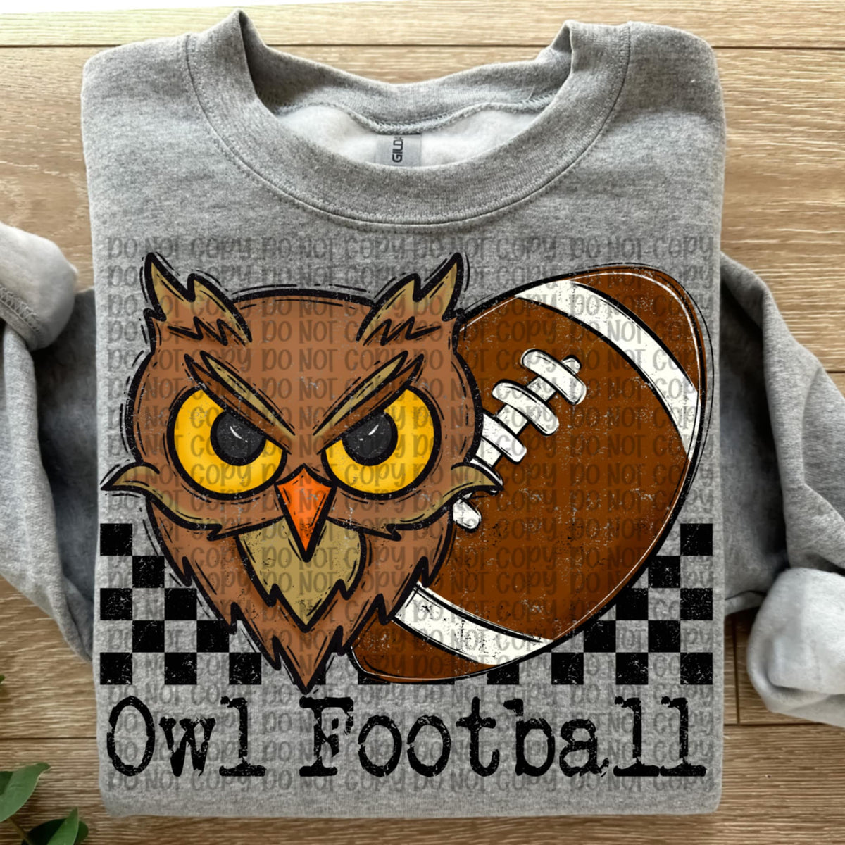 Owl Football Checker VP DTF transfer